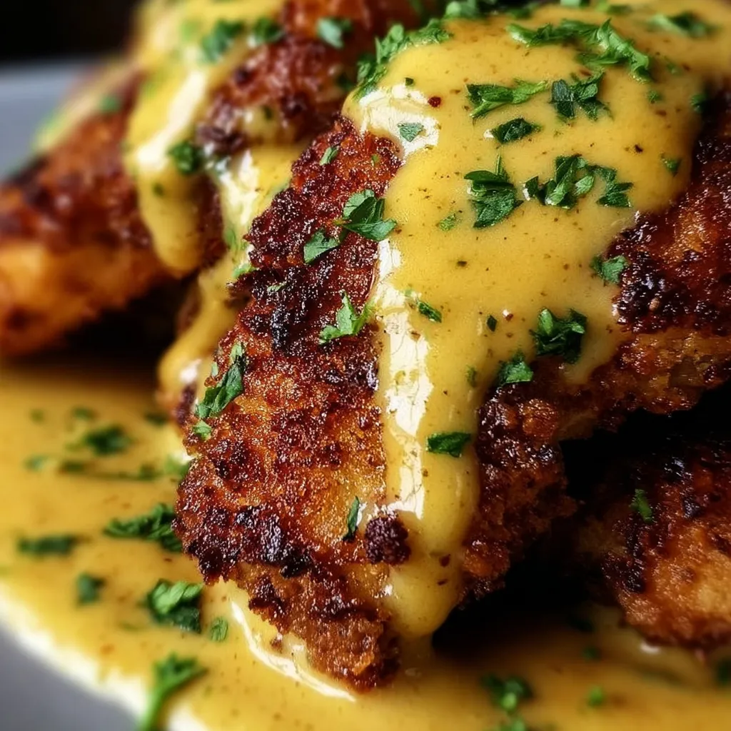 Pretzel Chicken with Mustard-Cheddar Sauce: An Amazing Ultimate Recipe - tertiary view